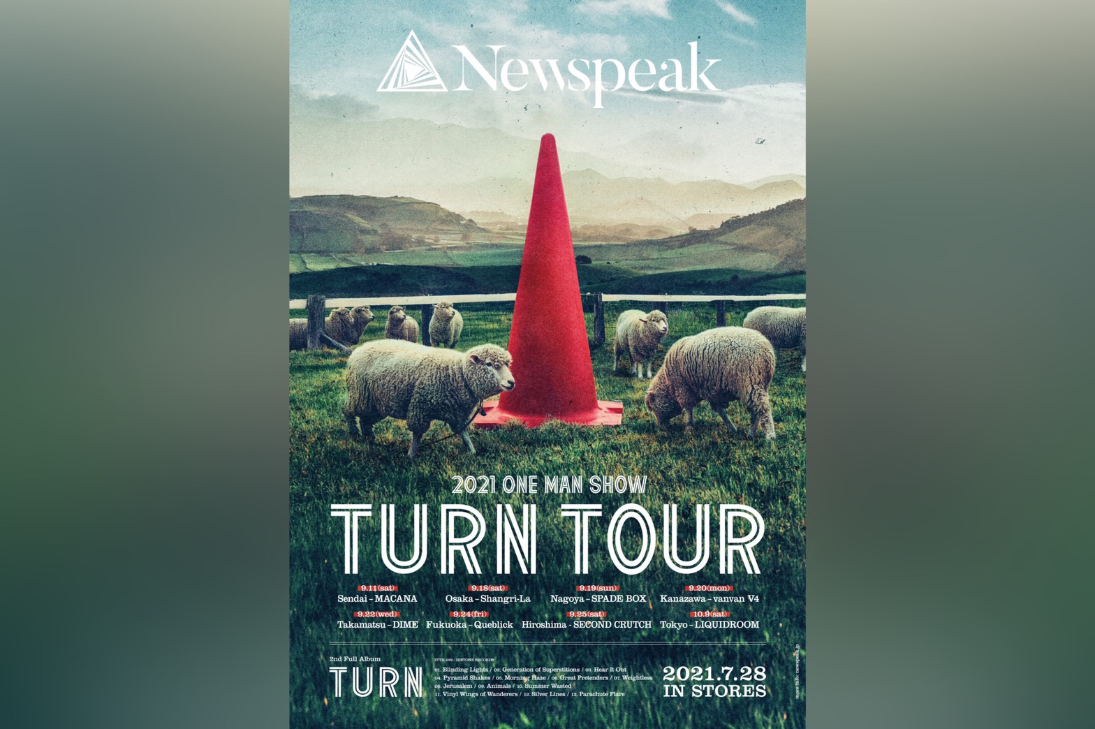 全国８ヵ所ワンマン公演・リリースツアー「Turn Tour」開催決定！
